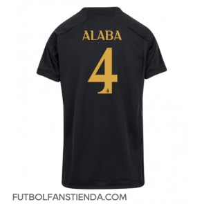 Real Madrid David Alaba #4 Tercera Equipación Mujer 2023-24 Manga Corta